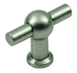 Bouton de Meuble – Argent Vieilli – ⌀ 50mm (Lot de 2)