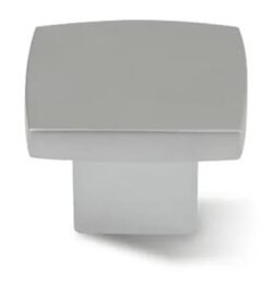 Bouton de Meuble « Contemporain » – Chrome Mat – 26x26mm (Lot de 2)