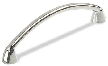 Poignée de Meuble courbée de 64mm d'Entraxe en Chrome Brillant Poli