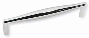 Poignée de Meuble "Contemporain" de 128mm d'Entraxe en Chrome Brillant Poli