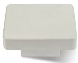 Bouton de Meuble – Blanc – 60x60mm (1 pièce)
