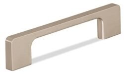 Poignée de Meuble – 128mm d’Entraxe – Nickel Mat Brossé (Lot de 2)