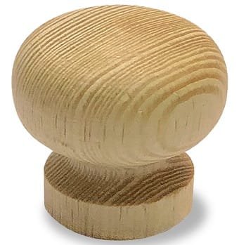 Bouton de Meuble - Bois Brut - ⌀ 30mm (Lot de 2)