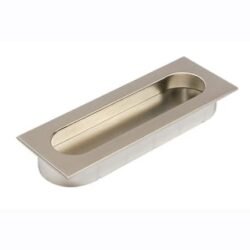 Poignée de porte coulissante – ⌀ 125mm – Nickel Brossé (1 pièce)