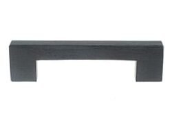 Poignée de Meuble « Minimaliste » – 128mm d’Entraxe – Bois Teinté Noir (Lot de 2)