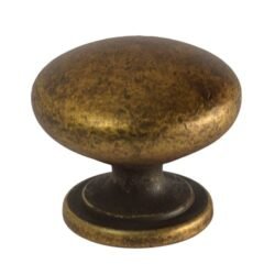 Bouton de Meuble – Laiton Vieilli – ⌀ 33mm (Lot de 2)