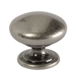 Bouton de Meuble – Argent Vieilli – ⌀ 33mm (Lot de 2)