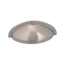 Poignée de Meuble Coquille – 64mm d’Entraxe – Chrome (Lot de 2)