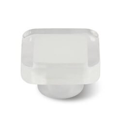 Bouton de Meuble – Blanc/Acrylique – 38x38mm (Lot de 2)