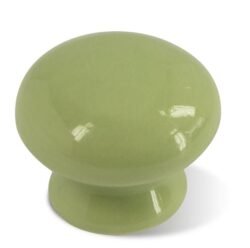 Bouton de Meuble – Porcelaine Vert – ⌀ 33mm (Lot de 2)