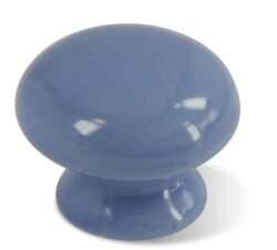 Bouton de Meuble – Porcelaine Bleu Clair – ⌀ 33mm (Lot de 2)