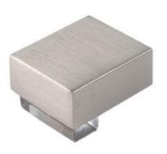 Bouton de Meuble – Chrome/Acrylique – 26x23mm (Lot de 2)