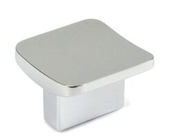 Bouton de Meuble – Chrome Brillant Poli – 32x32mm (Lot de 2)