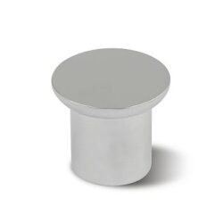 Bouton de Meuble – Chrome Mat – ⌀ 24mm (Lot de 2)