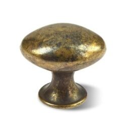 Bouton de Meuble – Laiton Vieilli – 38x30x30mm (Lot de 2)