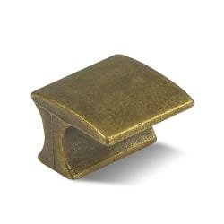 Bouton de Meuble – Laiton Vieilli – 20x20mm (Lot de 2)