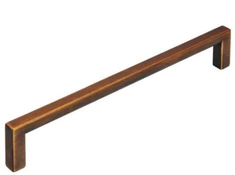 Poignée de Meuble - 160mm d'Entraxe - Laiton Noir Brossé (Lot de 2)