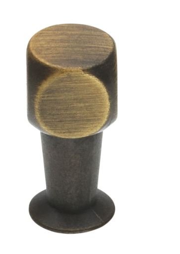 Bouton de Meuble - Laiton/Noir Brossé - ⌀ 10mm (Lot de 2)